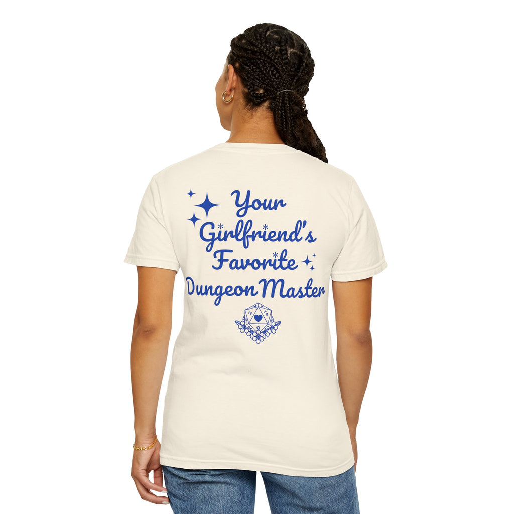Your Girlfriend's Favorite Dungeon Master T-shirt | D20 dice design