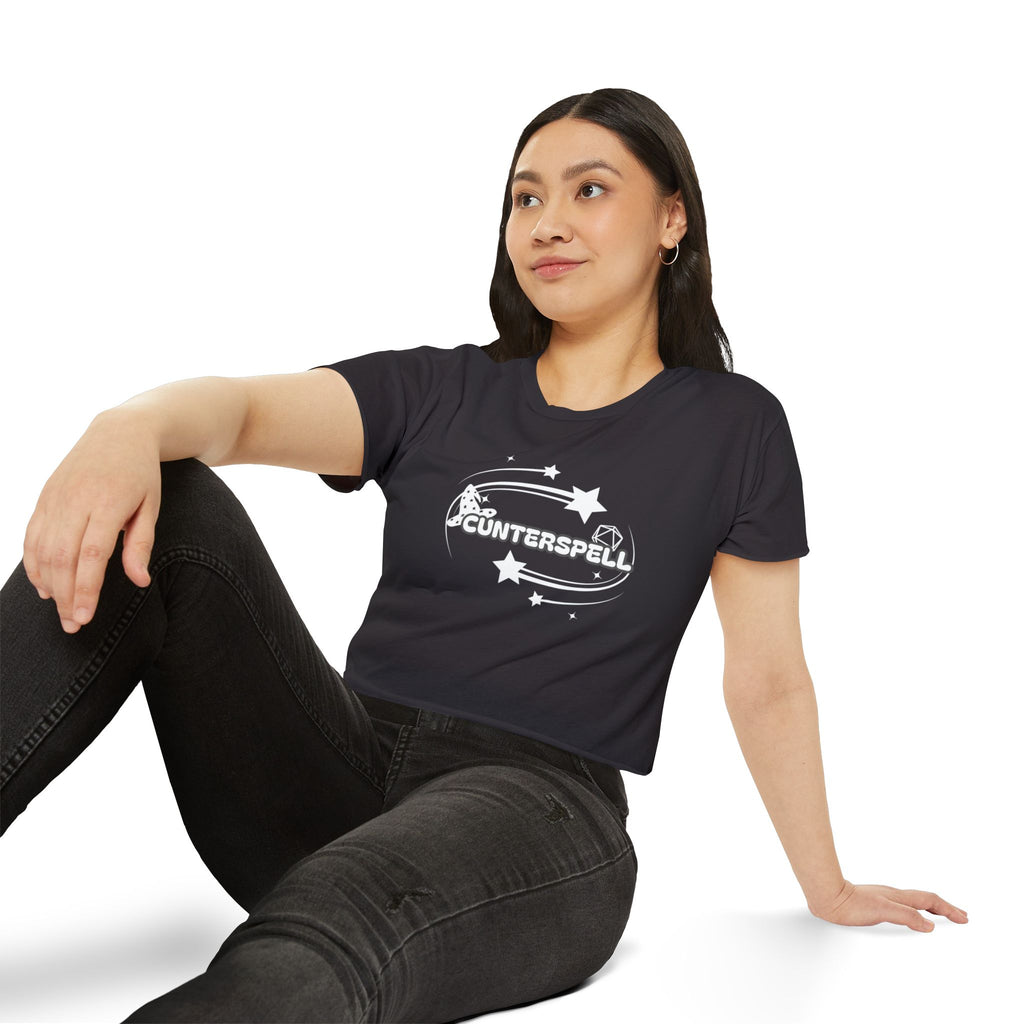 Cunterspell (Counterspell) | LOOSER FIT D&D inspired Y2k crop top