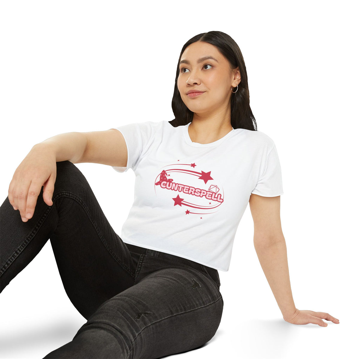 Cunterspell (Counterspell) | LOOSER FIT D&D inspired Y2k crop top