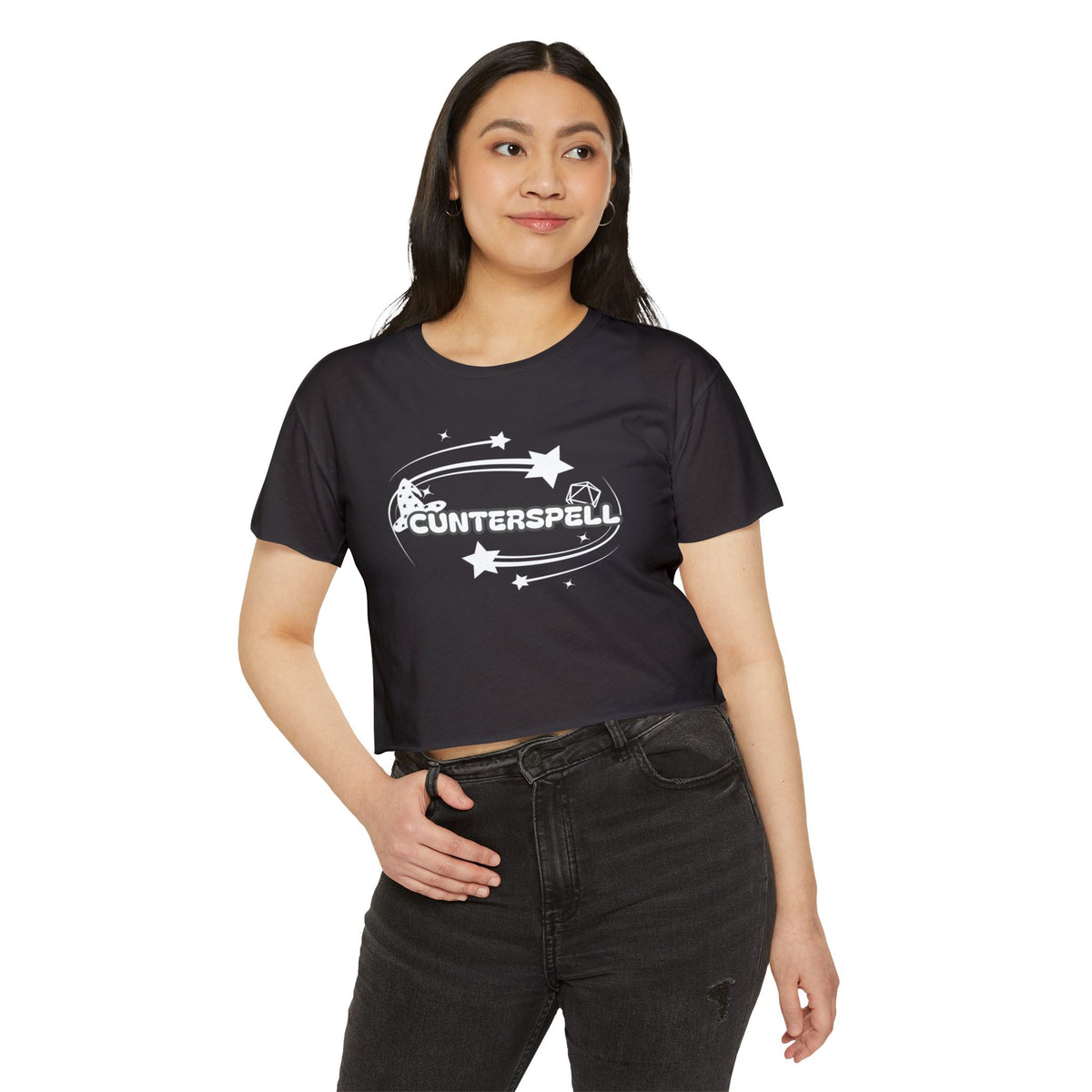 Cunterspell (Counterspell) | LOOSER FIT D&D inspired Y2k crop top