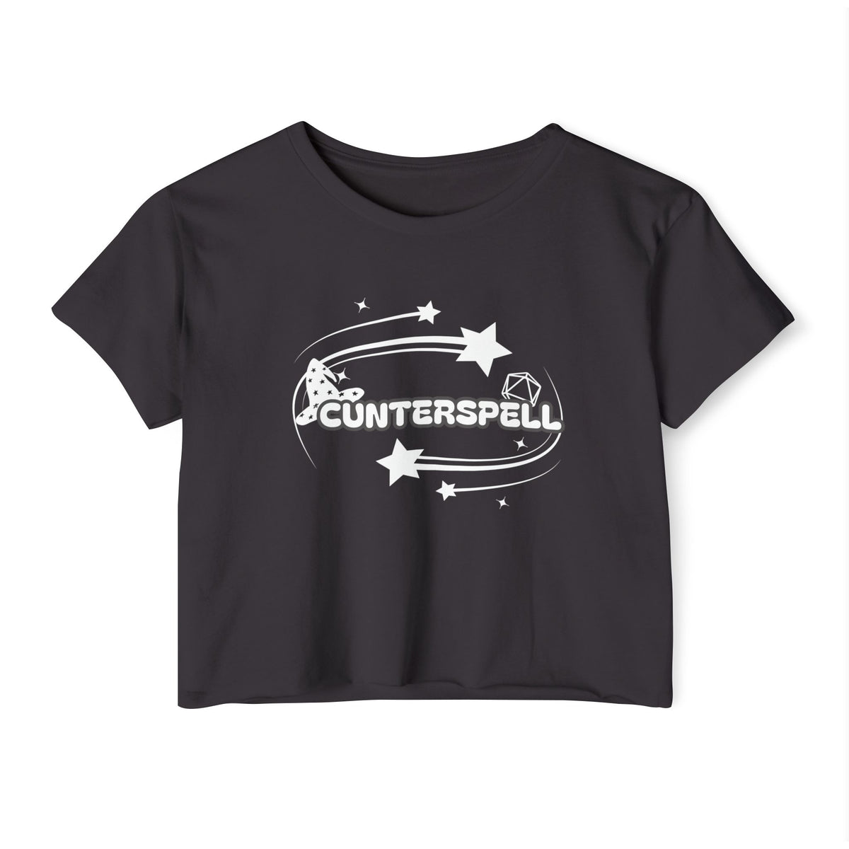 Cunterspell (Counterspell) | LOOSER FIT D&D inspired Y2k crop top