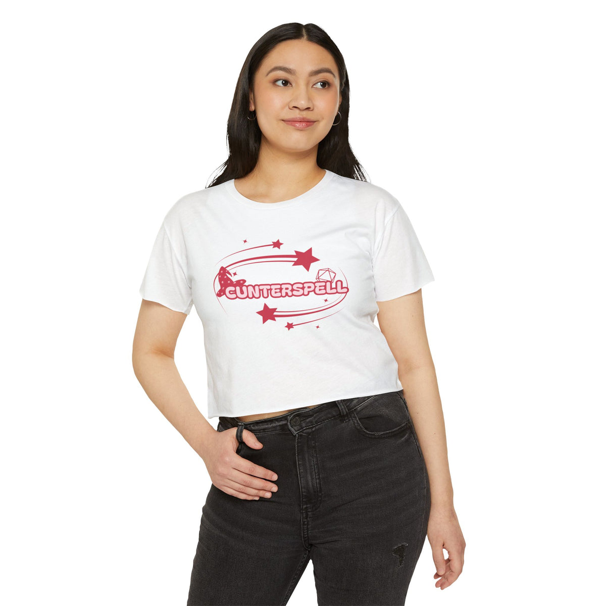 Cunterspell (Counterspell) | LOOSER FIT D&D inspired Y2k crop top