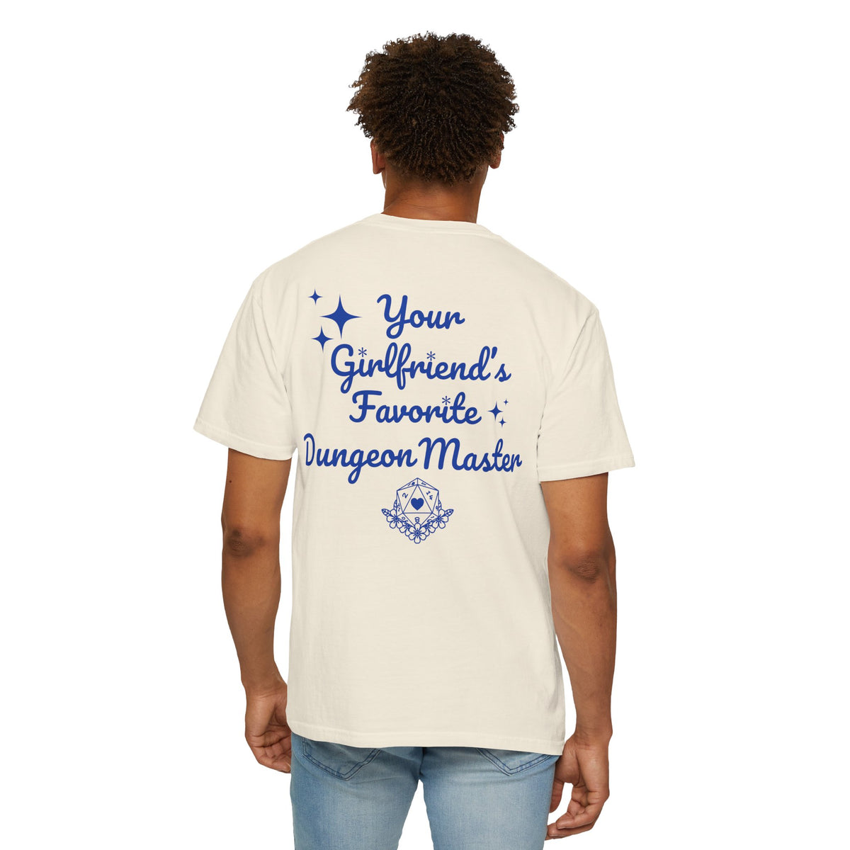 Your Girlfriend's Favorite Dungeon Master T-shirt | D20 dice design